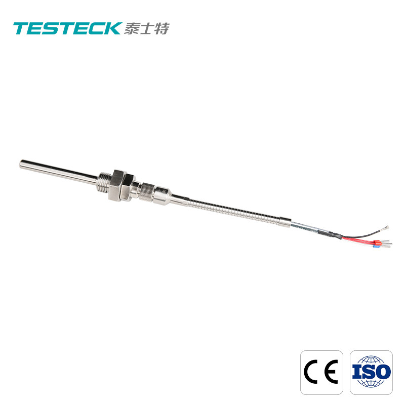 Sensor de temperatura de la IDT Pt100 del termopar de la tubería con la manga