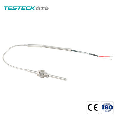 Clasifique un cable acorazado que lleva el alambre de la punta de prueba 3 del sensor de temperatura Pt100